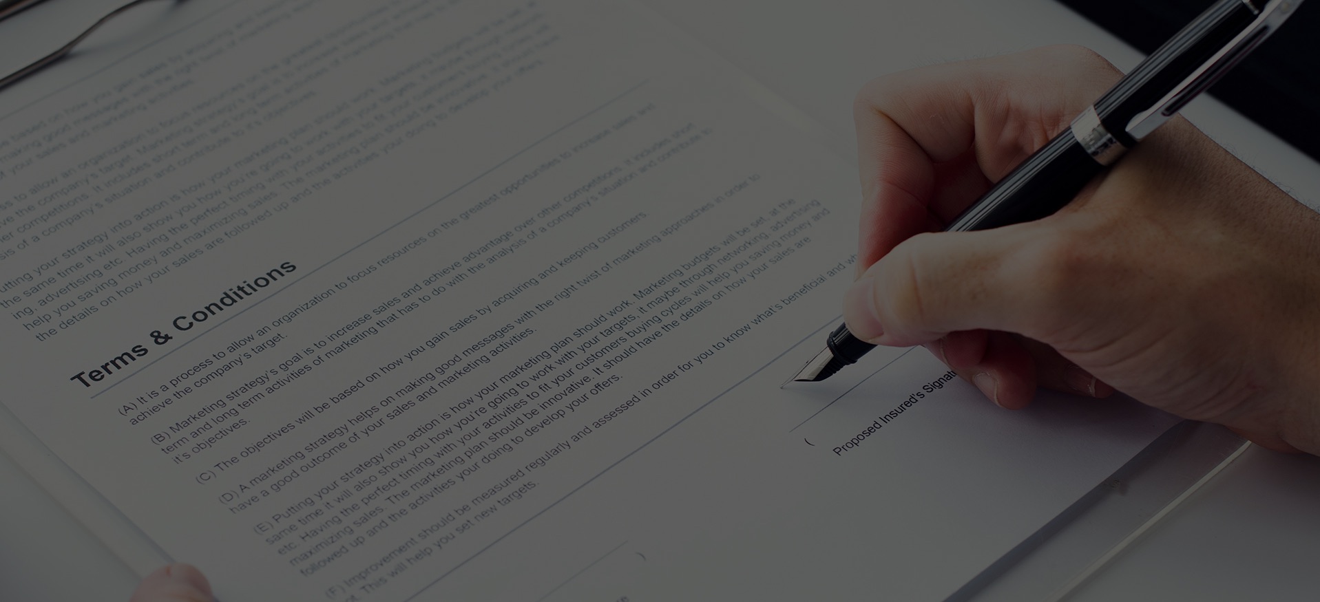 Terms and Condition Banner